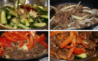 Salata de carne cu castraveți în coreeană - cina la domiciliu