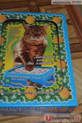 Cat gunoi pisica favorit, fără a hassle de toaletă de unică folosință pentru pisici - „convenabil -