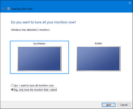 Setarea ClearType în Windows 10
