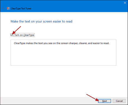 Setarea ClearType în Windows 10
