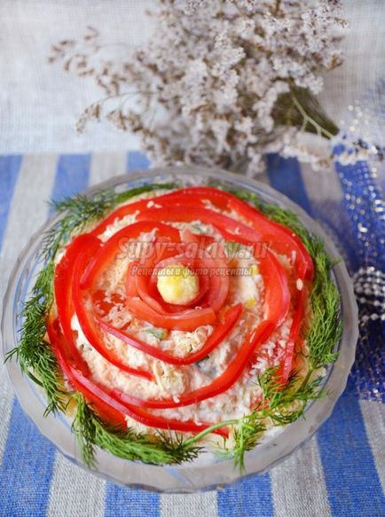 salata de Anul Nou cu carne de pui si ardei