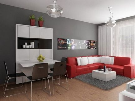 Efectuarea apartament odnoknomnatnoy - idei cu fotografii