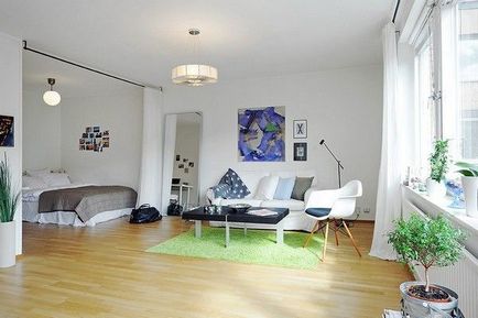 Efectuarea apartament odnoknomnatnoy - idei cu fotografii