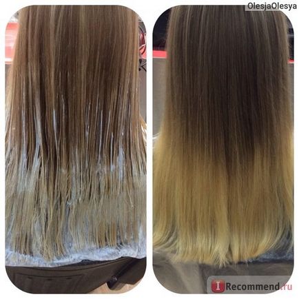 Colorarea părului Ombre (Ombre balayazh, care se întinde de culoare) - „mina de platină acum și colorare la modă