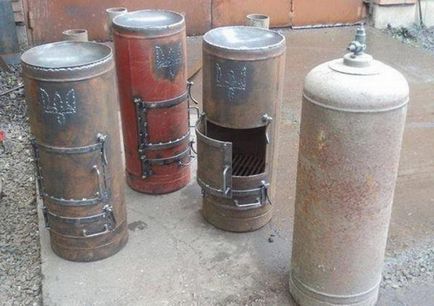 butelia de gaz Cuptor cu mâinile sale - bubafonya, aragaz și rachete