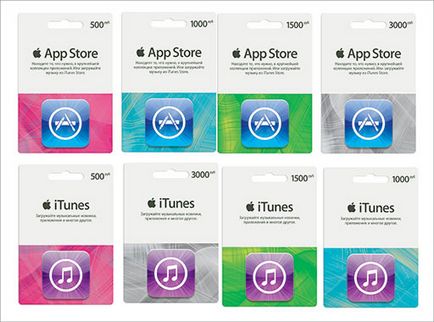 Carduri Cadou App Store și iTunes magazin în România