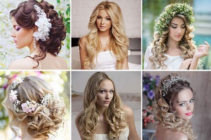 nunta coafura simplă - opțiuni pentru păr de lungimi diferite, atelier video, foto