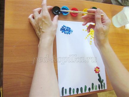 Desen palmele și degetele pentru prescolarii