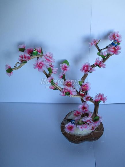 Sakura de flori artificiale (cireșe de la un master-class flori artificiale) Sakura de flori artificiale