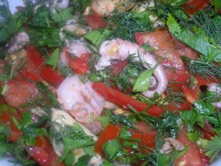 Salata verde fructe de mare (fara maioneza)