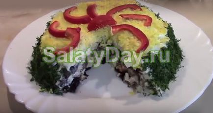 Salata de pui cu ciuperci - delicioase și potrivite pentru orice reteta dieta cu fotografii și video