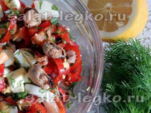 Salata de fructe de mare „mare“ cu reteta tomate