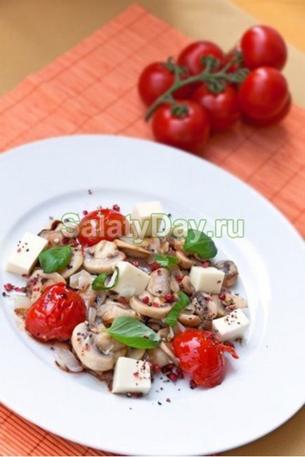 Salata cu ciuperci conservate - blajinul toamna sarut reteta cu fotografii și video