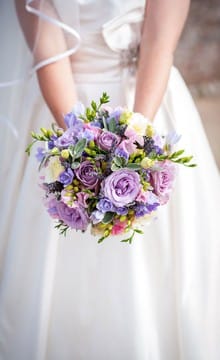 Lilac fotografii buchet de mireasa si idei de design