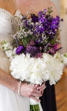 Lilac fotografii buchet de mireasa si idei de design