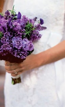 Lilac fotografii buchet de mireasa si idei de design