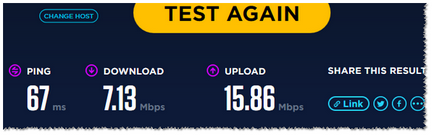 Mbps viteza de download