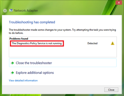 Politica de diagnosticare nu rulează pe Windows 7, 8