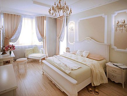 Dormitor în stil clasic, 35 de interioare de lux foto