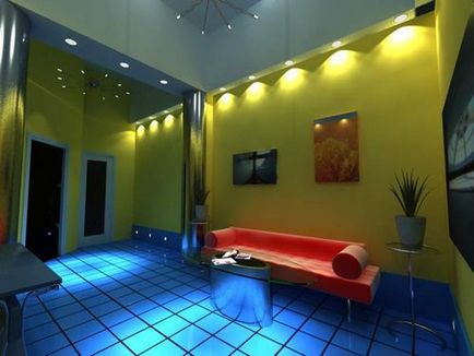 Stilul high-tech în fotografii de interior dormitor, living, bucatarie, baie
