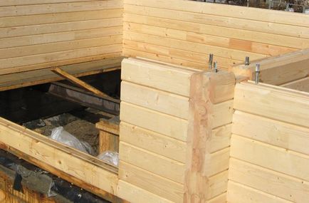 Construcția băii - cum să construiască o saună dintr-un bar cu mâinile, video