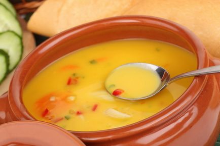 piure supa de pui - rețete de gătit cu fotografii