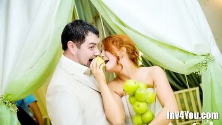 Nuntă în stil de mere - mere nunta stil roșu