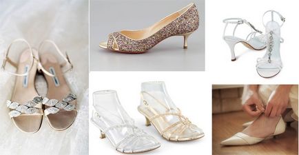 sandale nunta - cum de a alege culoarea, asieta și înălțimi de toc, fotografii