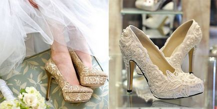 sandale nunta - cum de a alege culoarea, asieta și înălțimi de toc, fotografii