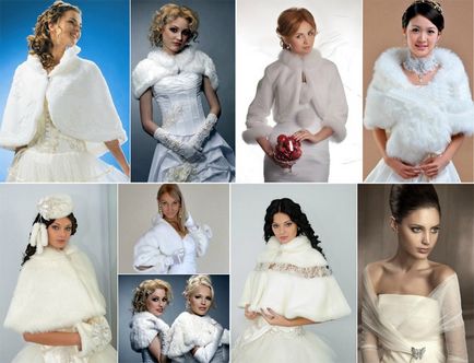pelerine de nunta si haine de blana - modul de a face propriile mâini, modelul, fotografia