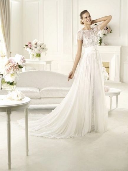 rochii de nunta în caracteristicile de stil Empire, cel mai bun model (69 poze)