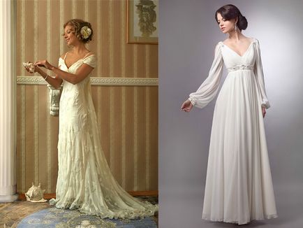rochii de mireasa in stilul Empire - întruchiparea harului și luminozitate