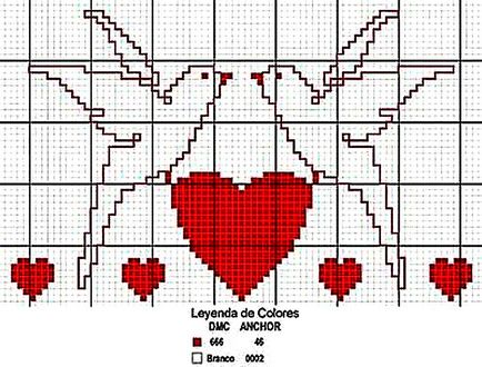 Conducerea cruce inimile broderie inima ca coaserea cruce, vals brodate și seturi, marmorat