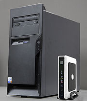 client subțire - acesta (clientul) Thin client - l