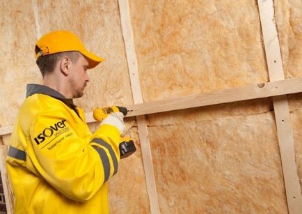 Încălzirea case de lemn 150x150 materiale de izolație exterioare, instrucțiuni (din exterior) Casa de încălzire 150x150 lemn exterior izolare, materiale, instruire