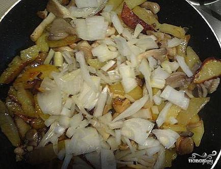 ciuperci stridie, cartofi prăjiți - un pas cu pas reteta cu fotografii de pe