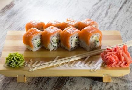 Tipuri de rulouri de sushi și care sunt foto și compoziția lor