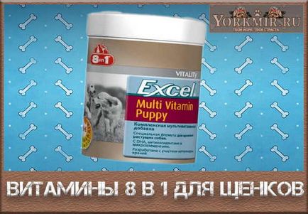 Vitaminele 8 în 1 pentru căței, comentarii, pret, modul de a da