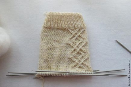 De tricotat șosete din lână pe ace 5 - Masters Fair - manual, lucrate manual