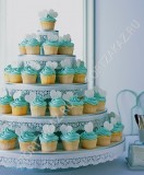 Comanda un tort de nunta superba cu tort și cupcakes într-o ispită bomboane g