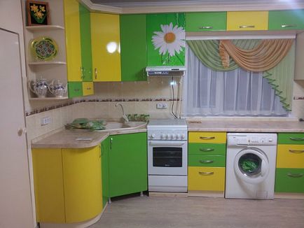 bucătărie verde, combinație de culori, fotografie, design de bucatarie, design interior, reparații, fotografii