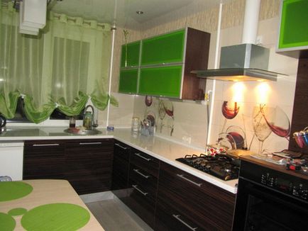 bucătărie verde, combinație de culori, fotografie, design de bucatarie, design interior, reparații, fotografii