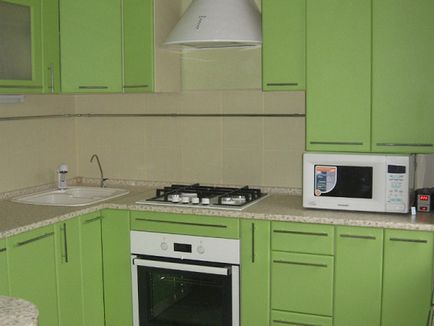 bucătărie verde, combinație de culori, fotografie, design de bucatarie, design interior, reparații, fotografii