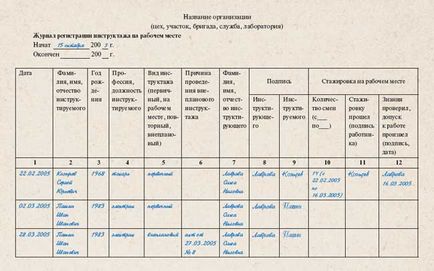 Reviste de protecție a muncii - care ar trebui să fie organizația în 2017 ca un flash, descărcarea de numerotare