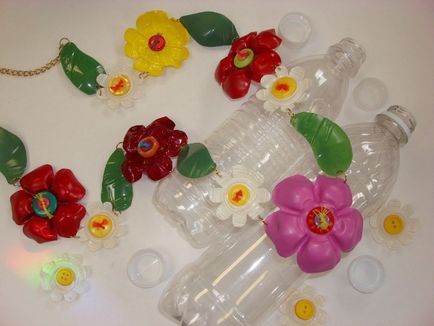 Ca de sticle de plastic pentru a face flori