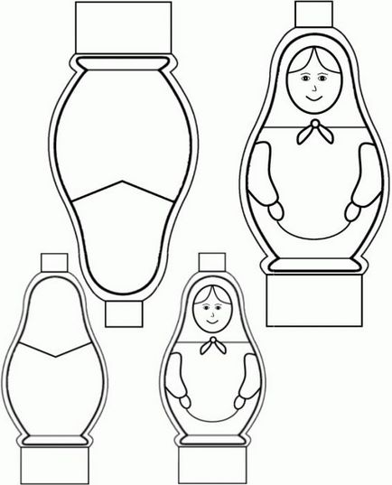 Matryoshka de hârtie cu propriile mâini