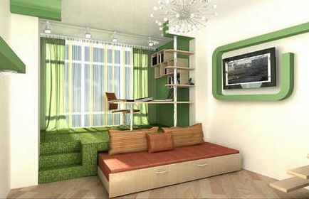 Podium în apartament cu mâinile sale Podium în apartament cu mâinile sale