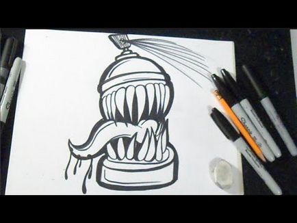 Cum de a desena graffiti spray- Cum de a desena graffiti spray-