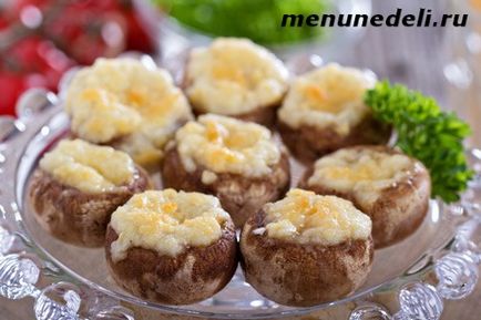 Ciuperci cu brânză în cuptor - reteta cu fotografii și recenzii