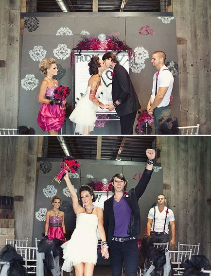 Nunta în stilul de rocă